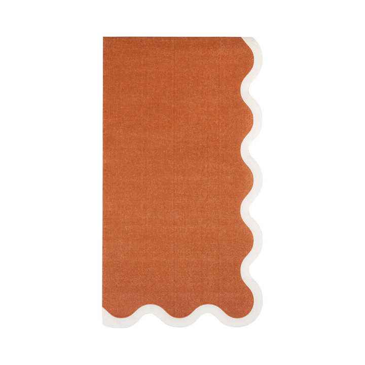 Ric Rac Paper Dinner Napkins, Rust