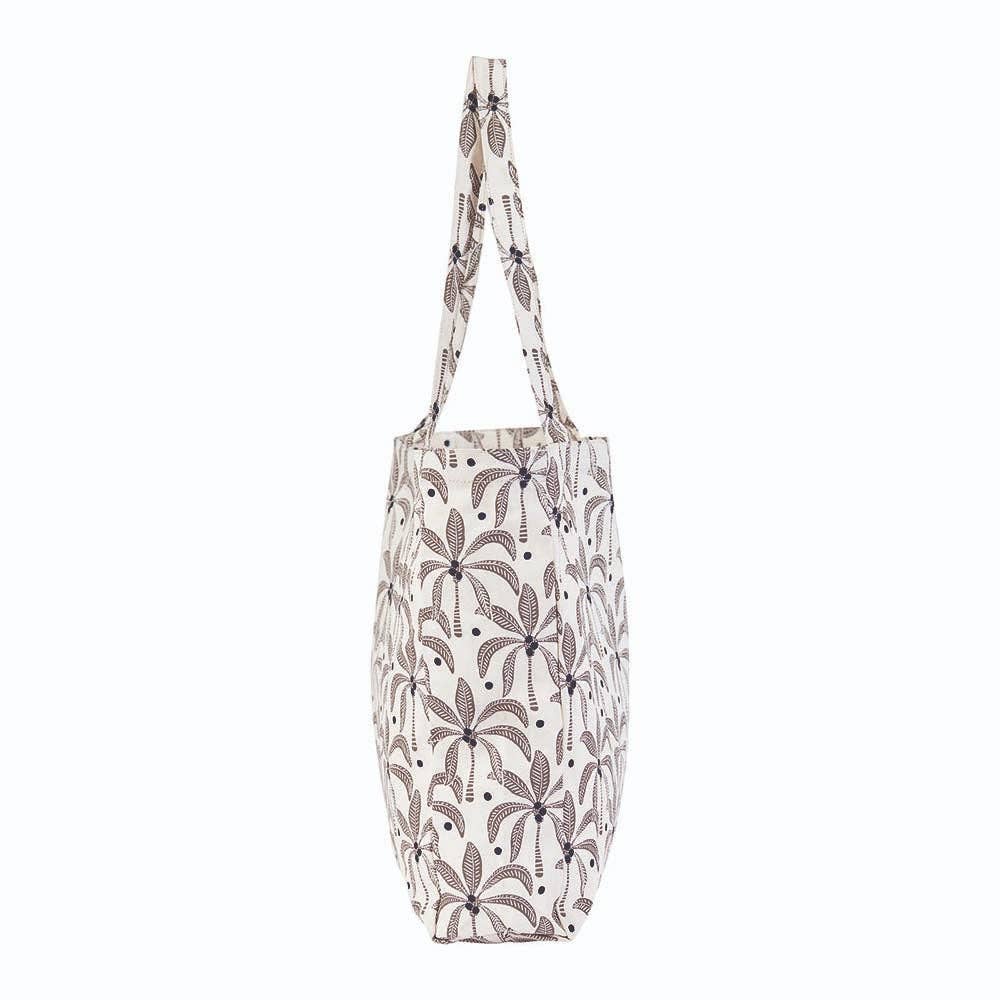 Palm Tote Bag, Chocolate