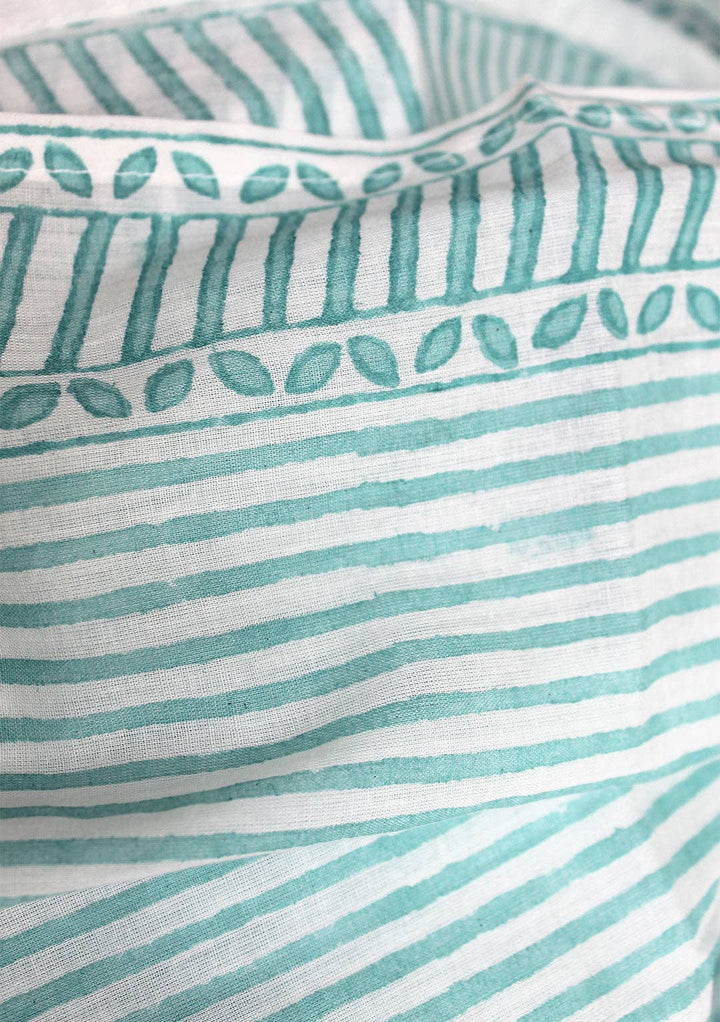 Positano Stripe Pareo in Sea Green