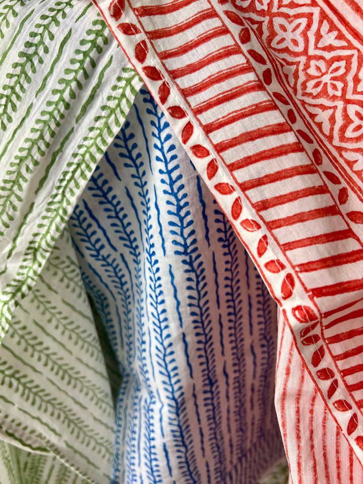 Positano Stripe Pareo in Tangerine Tango