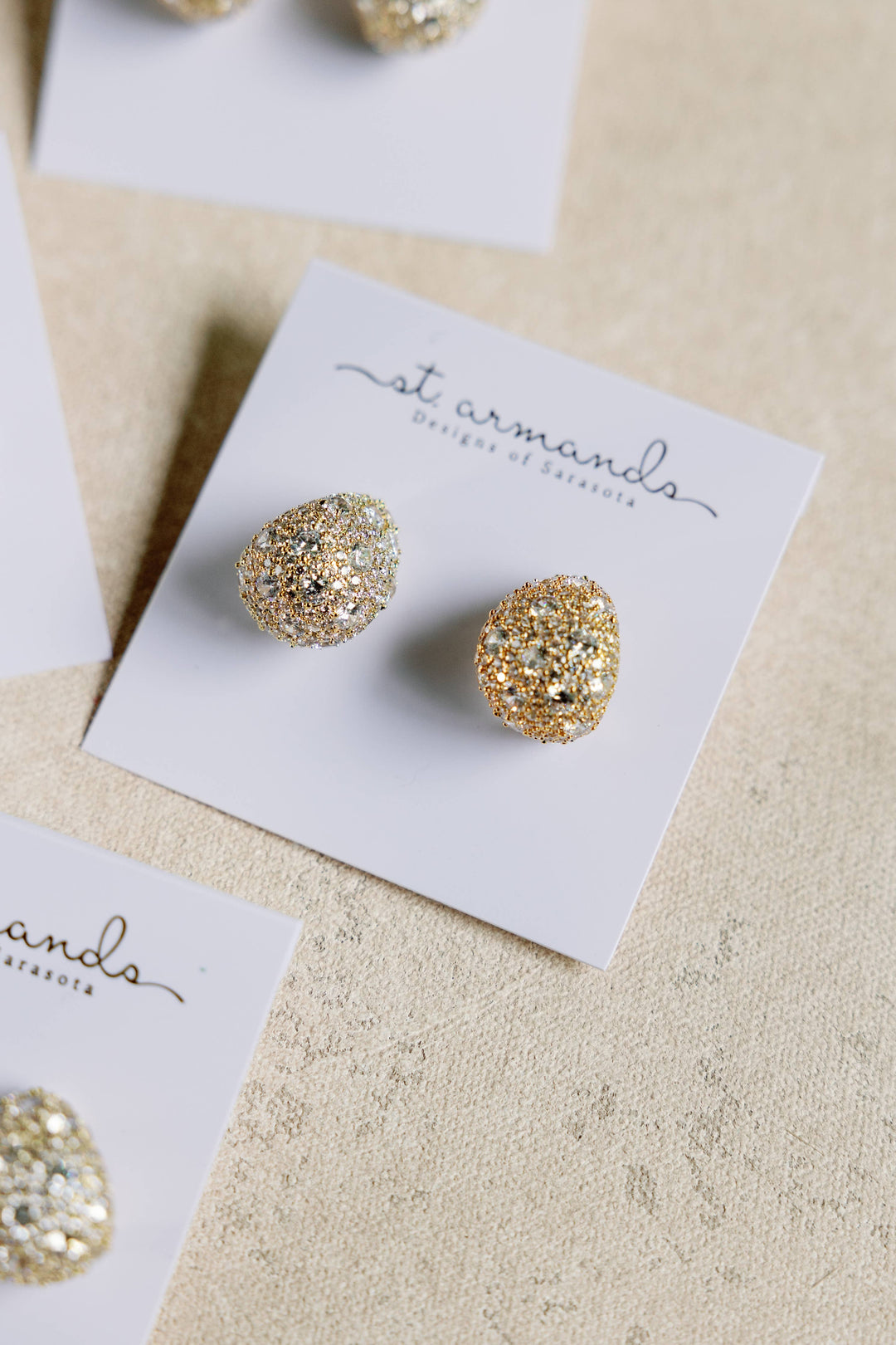 Pave Gumdrop Earrings