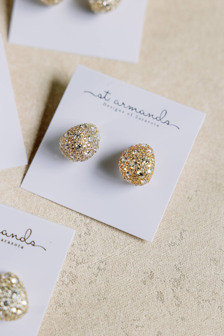 Pave Gumdrop Earrings