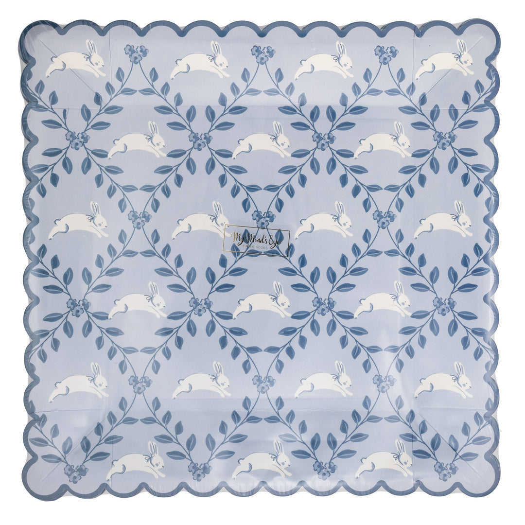 Diamond Bunny Pattern Plate, 9”