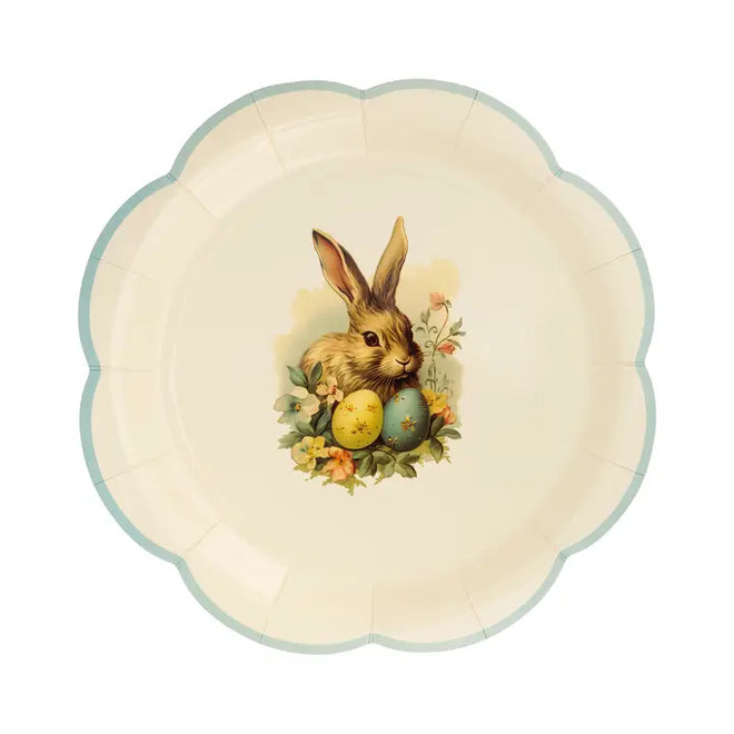 Scallop Bunny Plates, S/8
