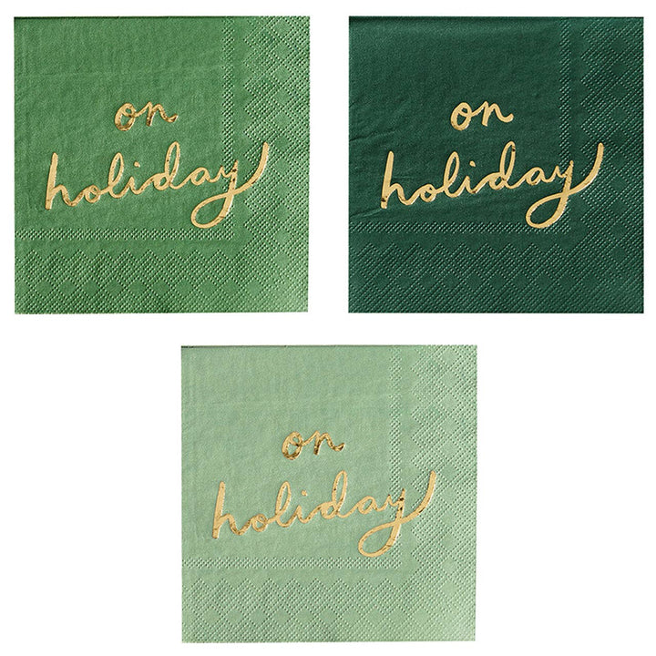 'On Holiday' Cocktail Napkins