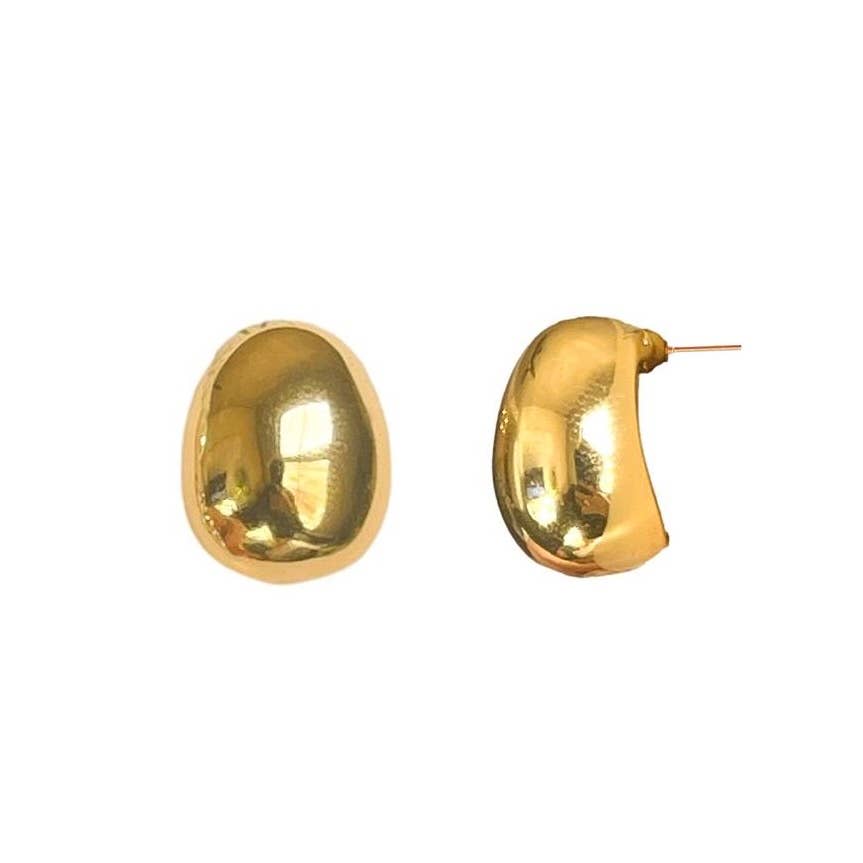 Gumdrop Gold Earrings