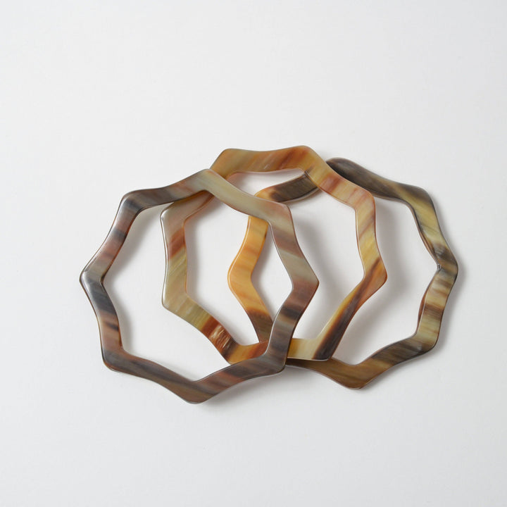 Horn Scalloped Bangle