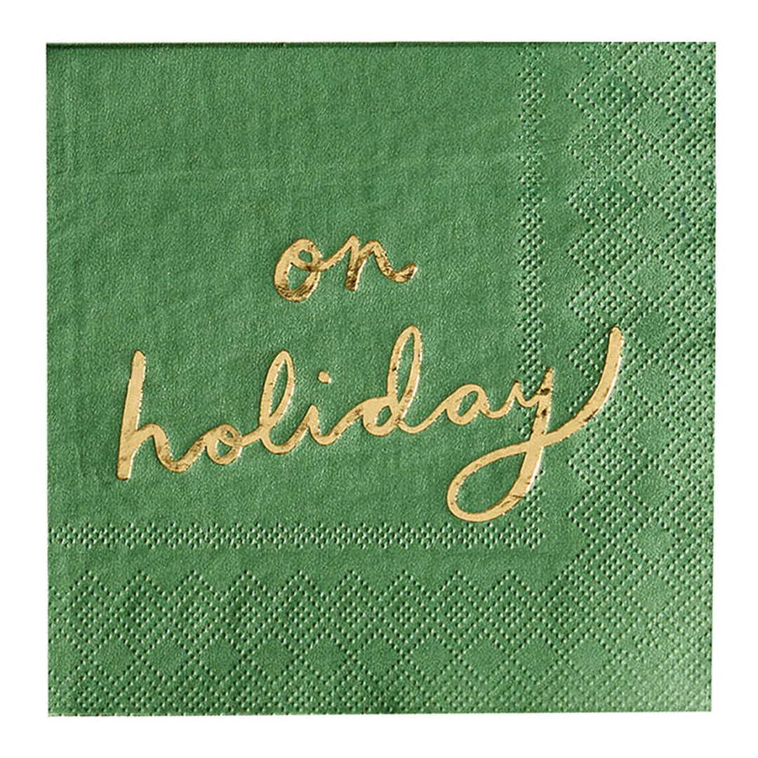 'On Holiday' Cocktail Napkins