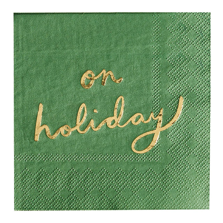 'On Holiday' Cocktail Napkins
