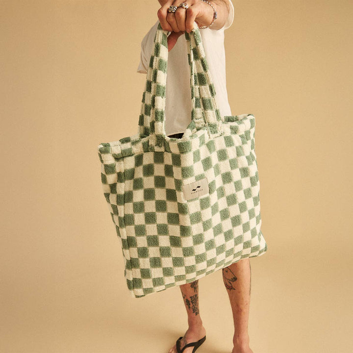 Terry Tote Bag, Sage