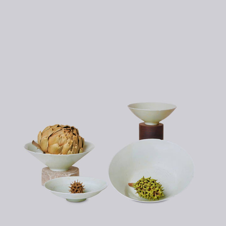 Celadon Porcelain Small Lotus Conical Bowl