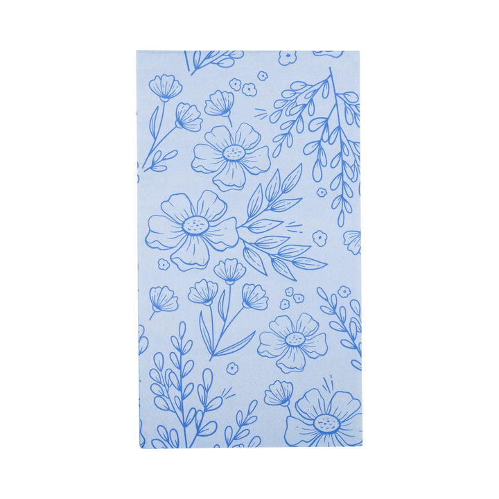 Floral Guest Napkin in Blue