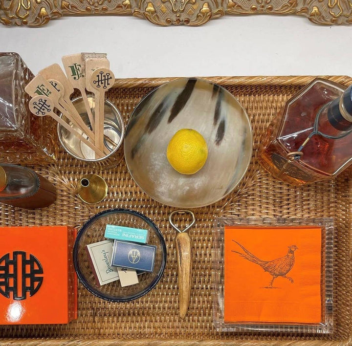 Pheasant Strut Orange Cocktail Napkins | Alexa Pulitzer