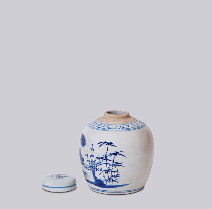 Blue and White Porcelain Three Friends Jar