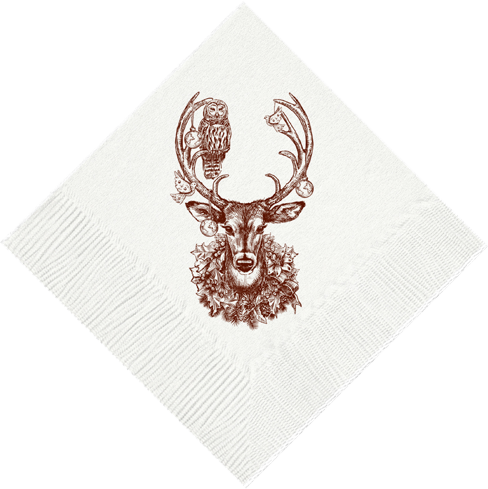 Christmas Deer Cocktail Napkins | Alexa Pulitzer