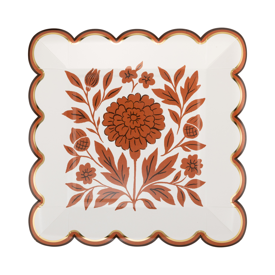 Marigold Salad/Dessert Paper Plates S/8