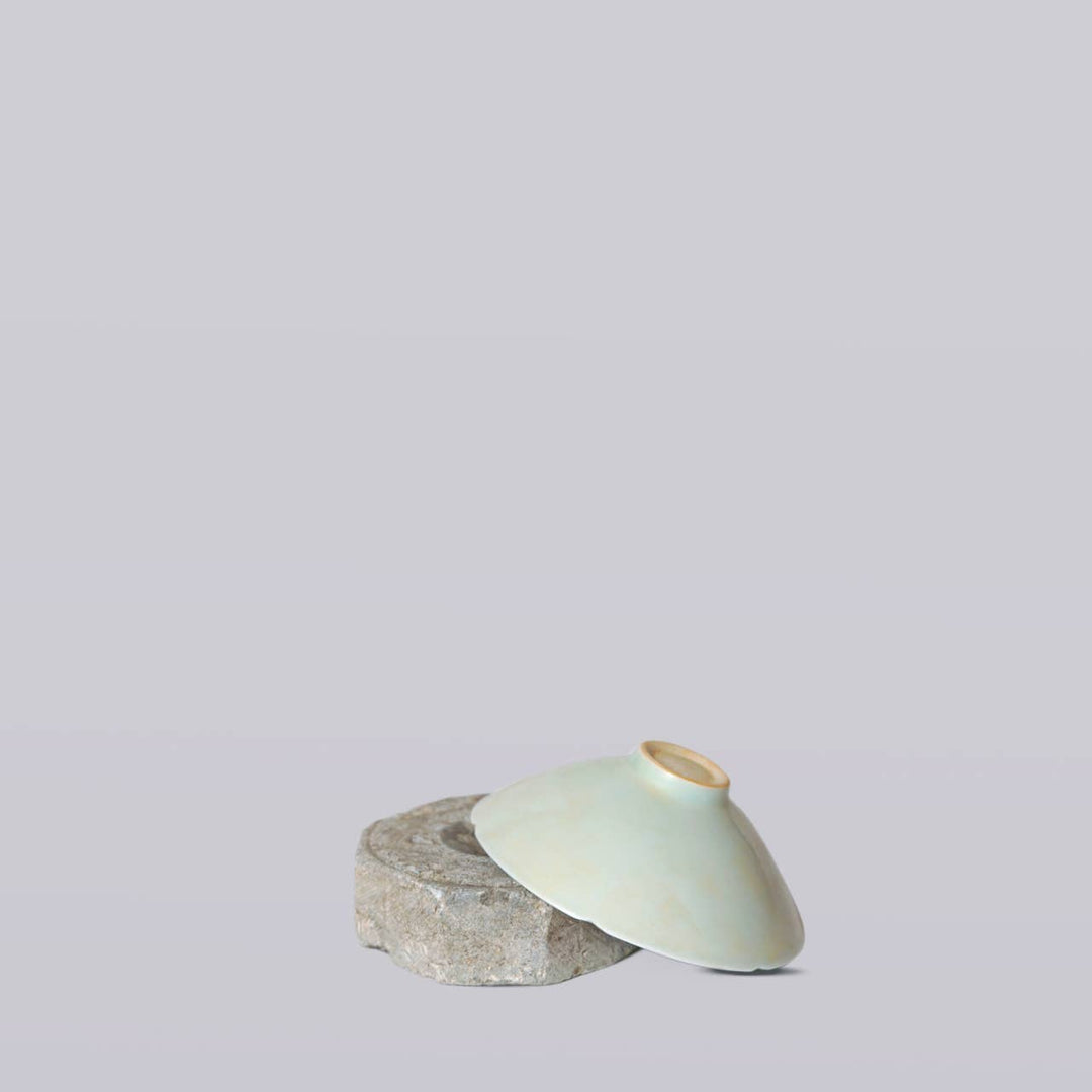 Celadon Porcelain Small Lotus Conical Bowl