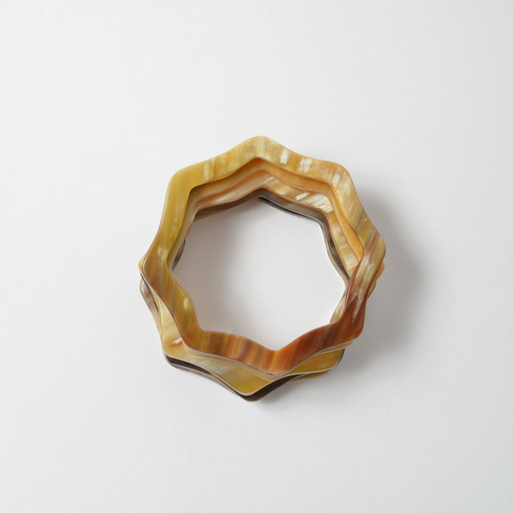 Horn Scalloped Bangle