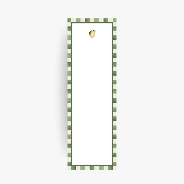 Lemon Watercolor Skinny Notepad