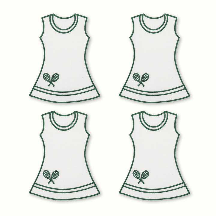 Tennis Dress Cocktail Napkins, Set of 4 | House of Gleason