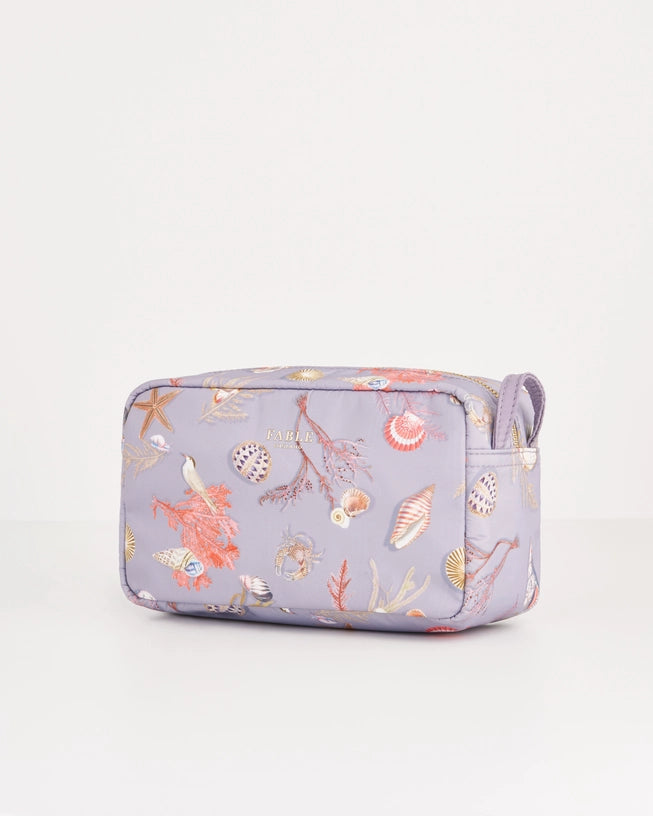 Whispering Sands Cosmetic Pouch in Lilac | Fable England