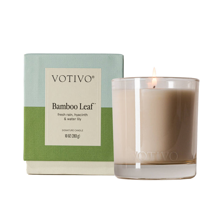 Bamboo Leaf Candle (10 oz), Votivo