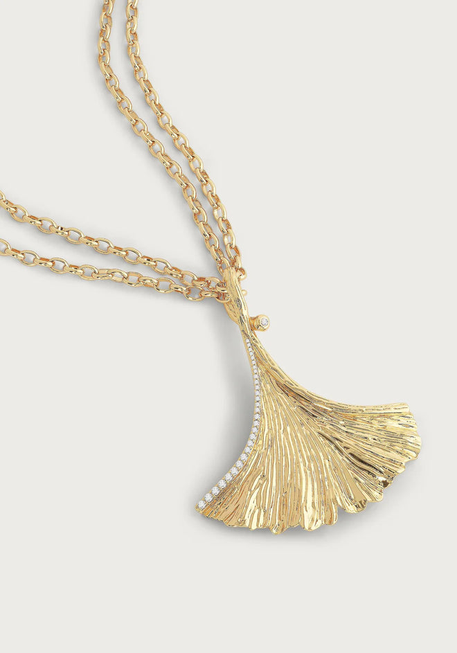 Gingko Pendant Necklace | Anabel Aram