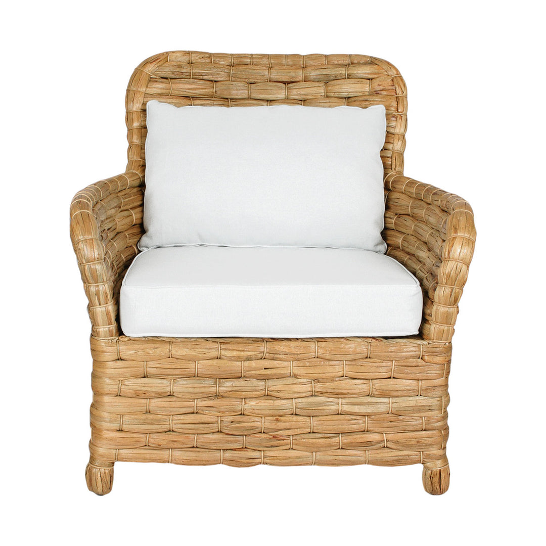 Atherton Wide Weave Water Hyacinth Occasional Chair | Jeffan