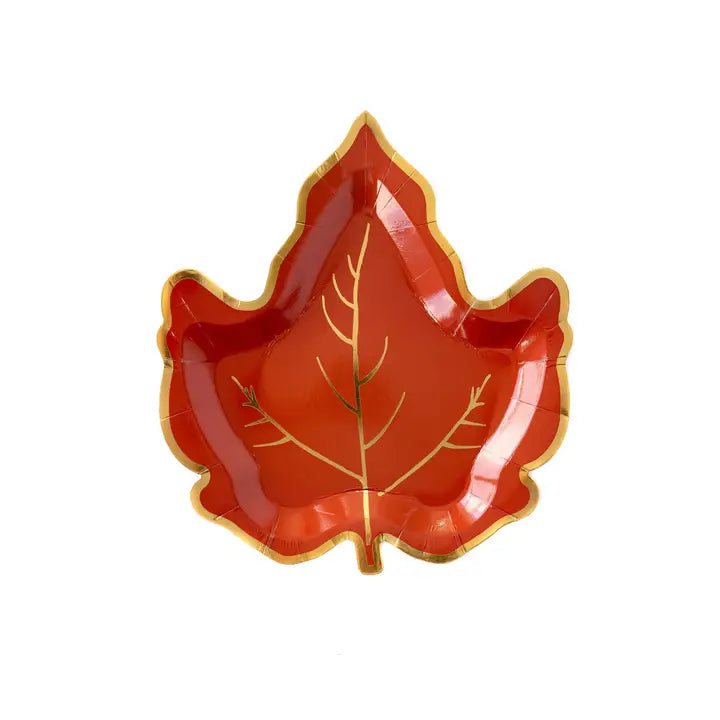 Maple Leaf Paper Plates, S/8