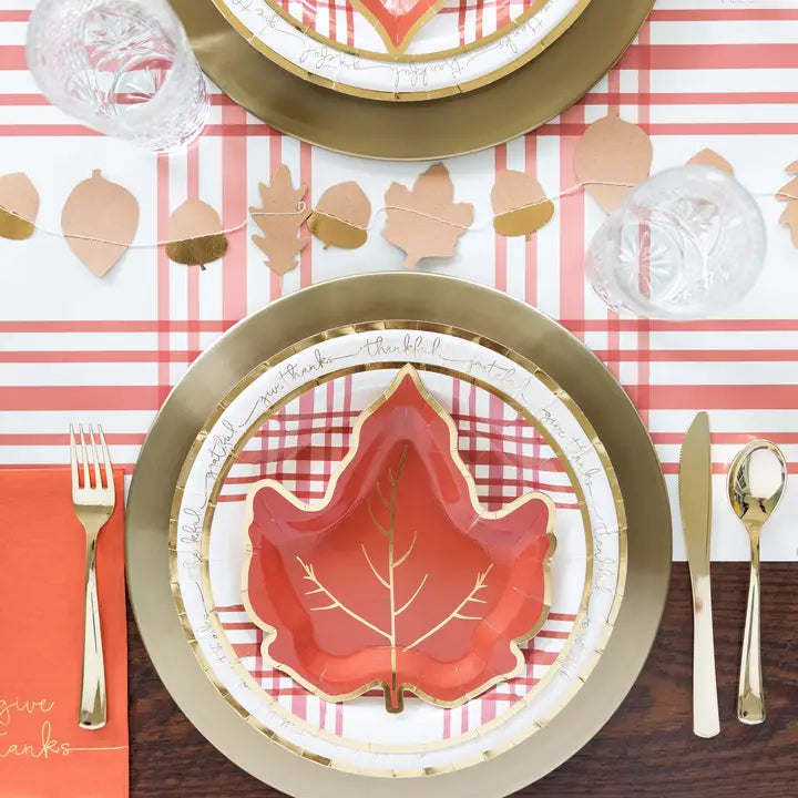 Maple Leaf Paper Plates, S/8