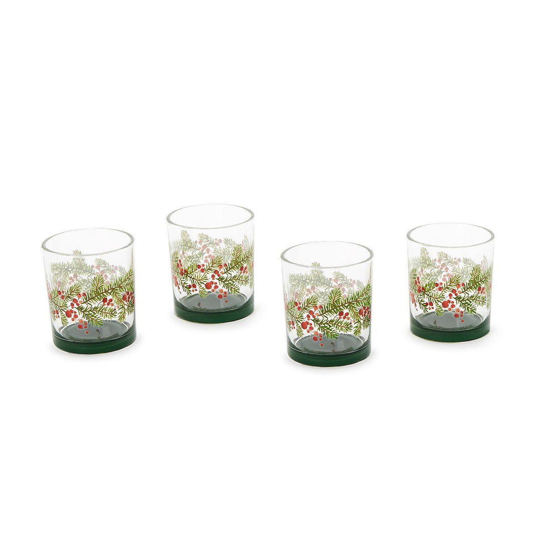 Merry Berry Double Old Fashioned Glasses, S/4