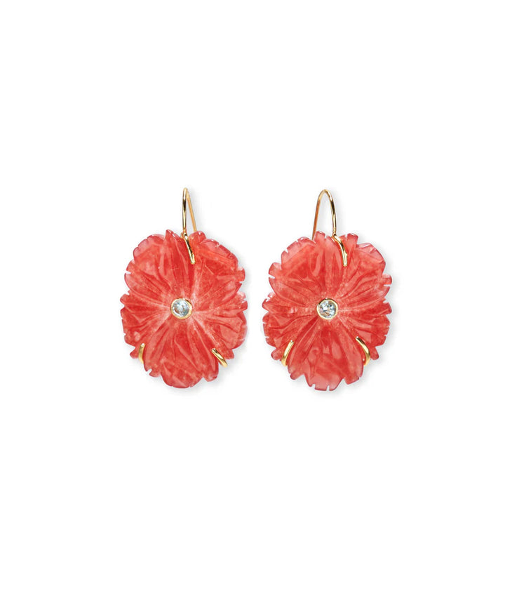 New Bloom Earrings in Poinsettia | Lizzie Fortunato