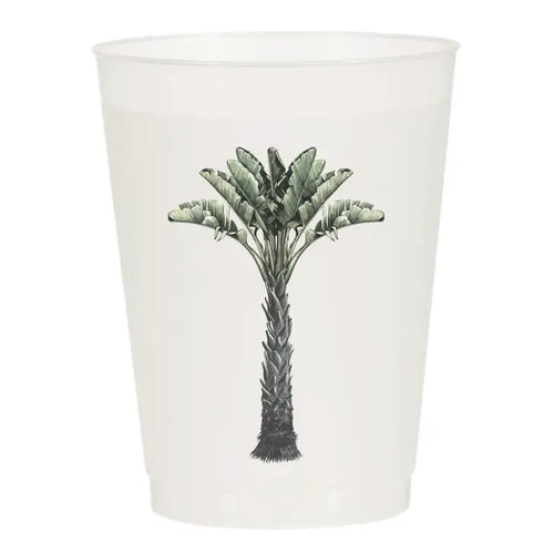 Palm Tree Frosted Cups