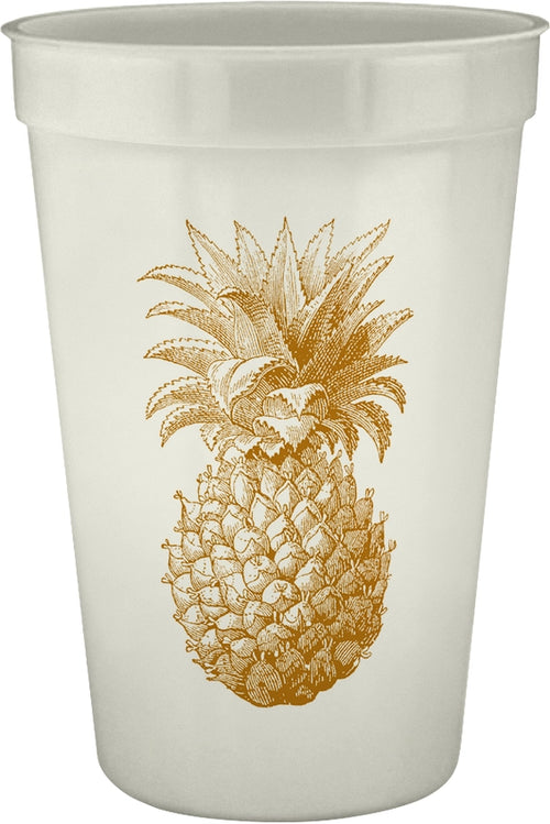 Pineapple Pearlized Cups, S/12 | Alexa Pulitzer