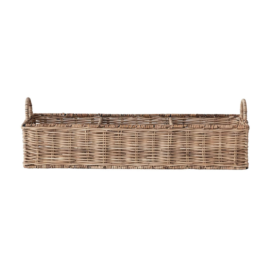 Rattan Basket with Dividers