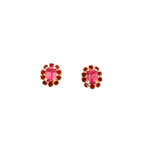 Petite Stud Earrings, Ruby | Pink Reef