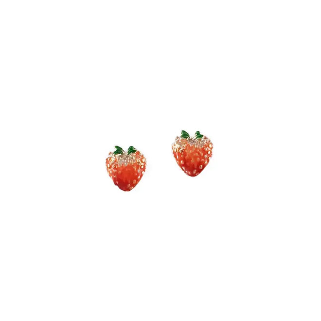 Strawberry Stud Earrings | Fable England
