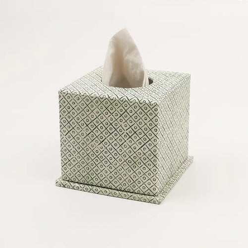 Dot Tissue Box, Green