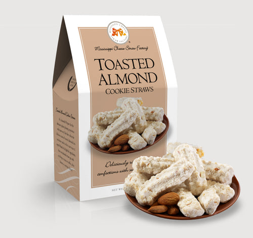 Toasted Almond Cookie Straws | Mississippi Cheese Straw Factory