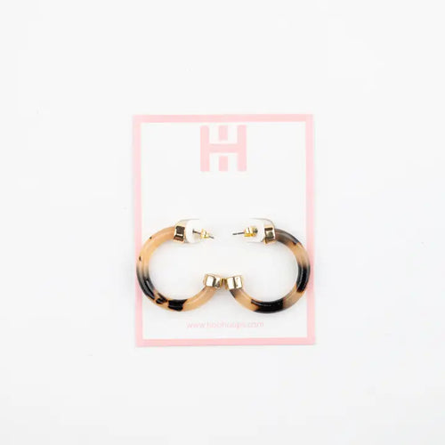 Tortoise Mini Earrings | Hoo Hoops