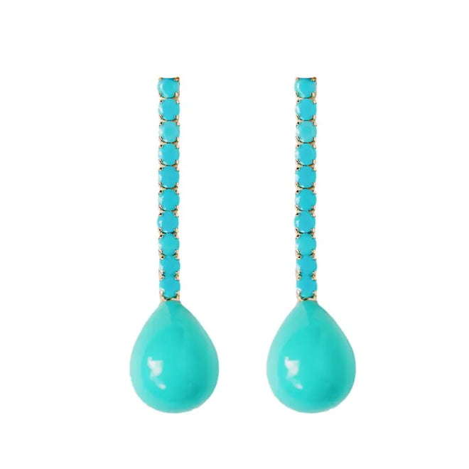Turquoise Drop Earrings | St. Armands Designs