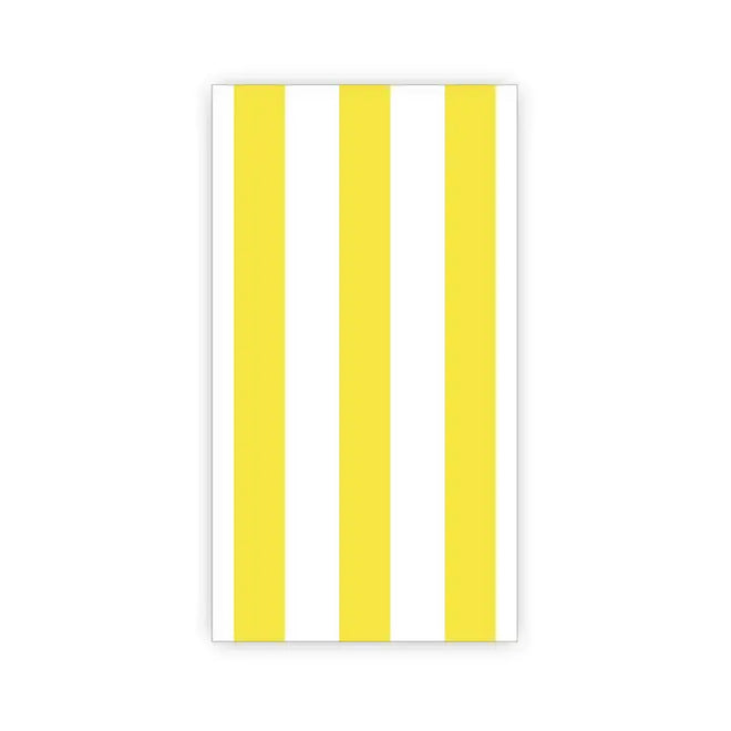 Cabana Stripe Guest Towels in Yellow, S/20 | Bonjour Fete