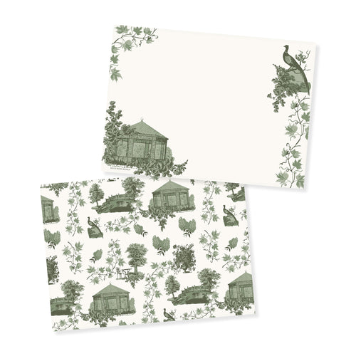 Garden Toile Notecard Set, S/10 | Kelly Rene Designs
