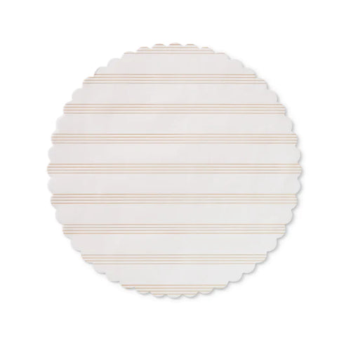 Stripe Paper Liners, Beige | Plate & Pattern
