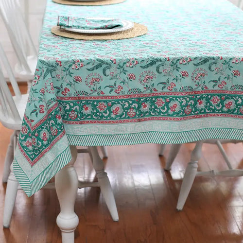 Lilibet Mint Tablecloth | 60x92